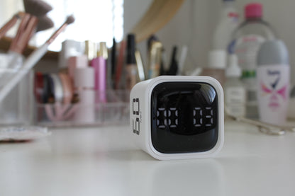 Gravity flip timer used in a home workspace